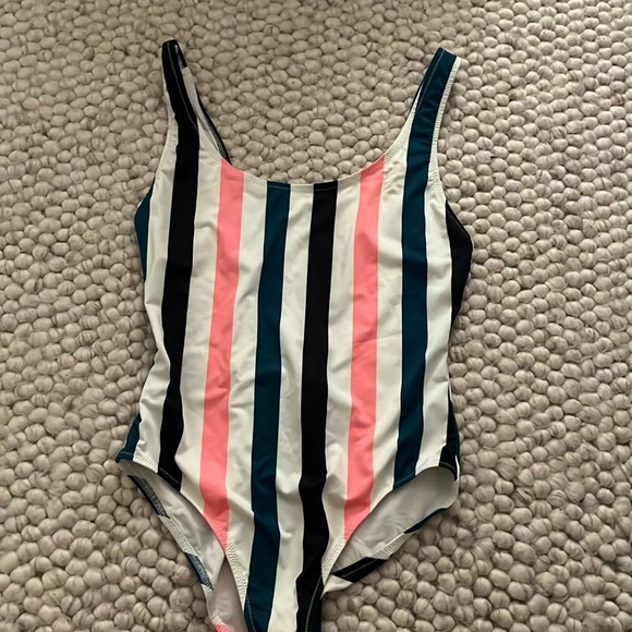 Solid and Stripe Swimwsuit - Picture 2 of 2